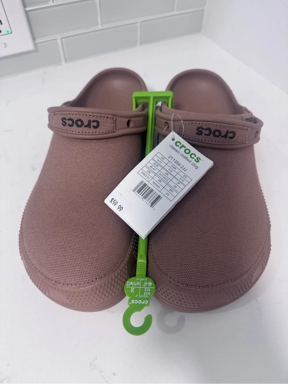CROCS Classic Crafted Clog in Milk Chocolate